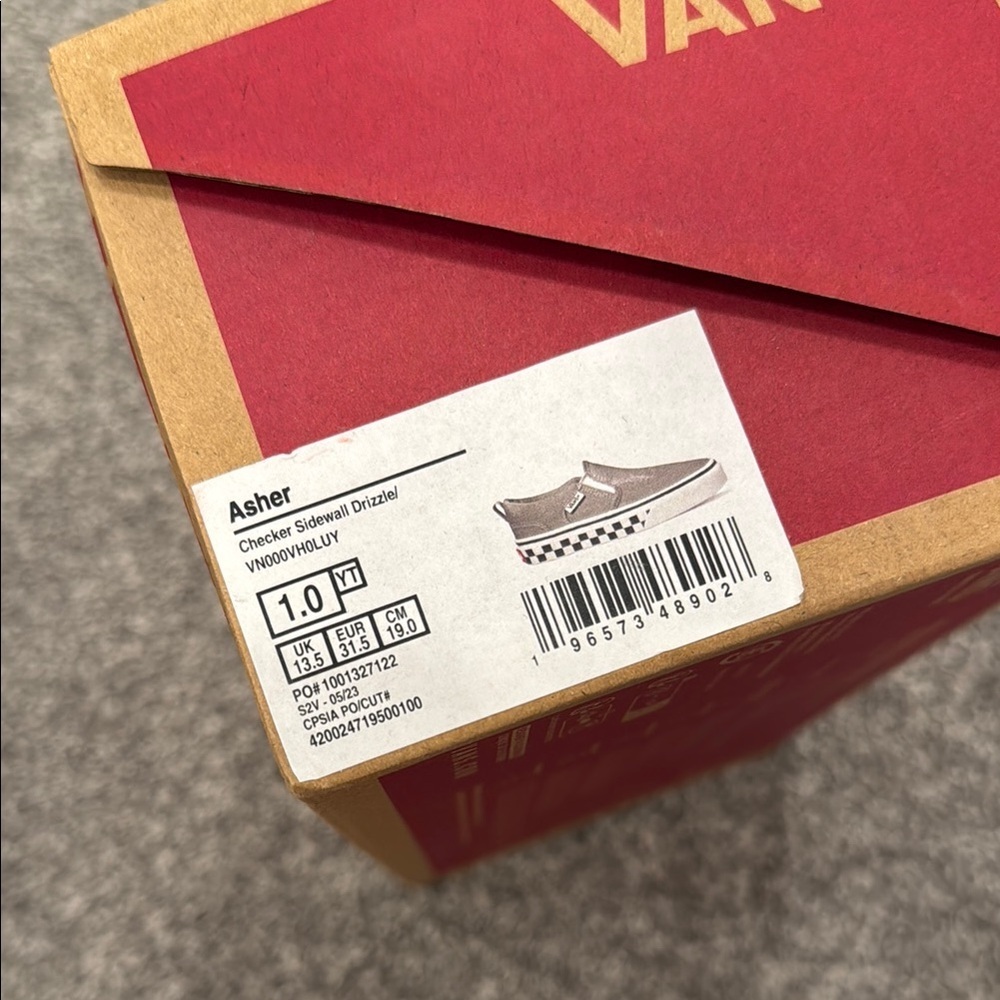 Vans Classic Gray Slip-On Shoes - Picture 2 of 8